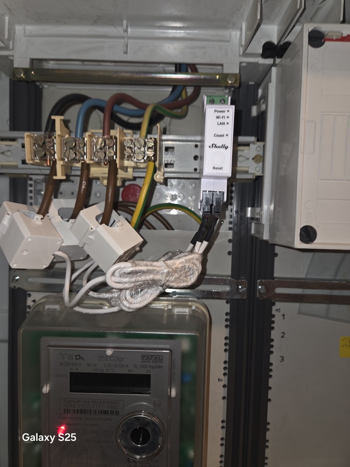 Smart Meter Installation im Zählerschrank